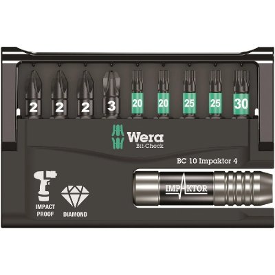 WERA  Jeu de 9 embouts + 1 porte-embouts Impaktor  05057417001