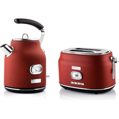 WESTINGHOUSE  - Retro - Grille pain 2 fentes + Bouilloire - Rouge