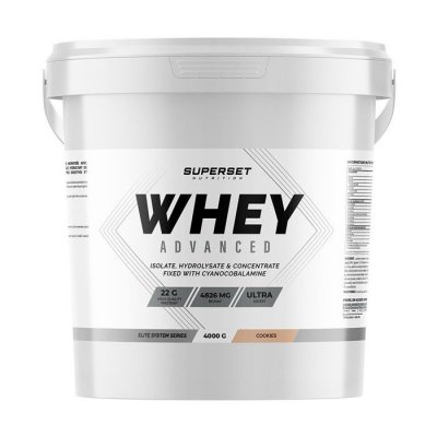 SUPERSET NUTRITION Whey prot&eacute;ine -  - 100% WHEY PROTEINE ADVANCED (4KG) - Saveur Cookies