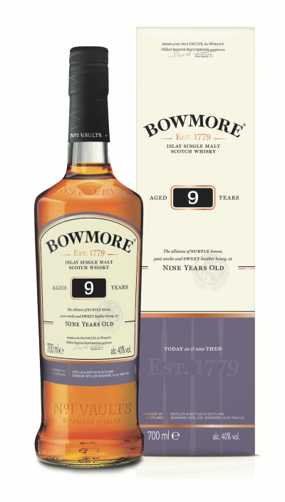 Whisky Single Malt Bowmore 9 ans - Ecosse, 40% vol. - 70 cl