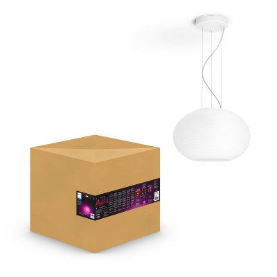 PHILIPS HUE White & Color Ambiance FLOURISH Suspension 31W - Bluetooth - Blanc
