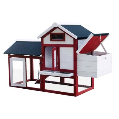 WILTEC  Poulailler avec Nichoir Enclos et Pondoir &ndash; 1155 x 520 mm &ndash; en