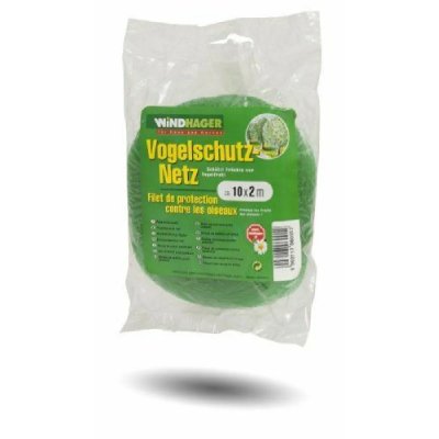 WINDHAGER  04666 Filet de Protection Anti-Oiseau Vert 2 x 10 m