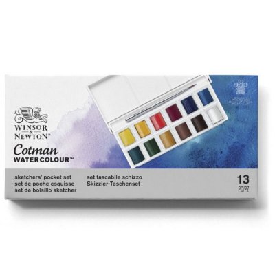 WINSOR ET NEWTON WINSOR & NEWTON Bo&icirc;te plastique cwc sketcher 12x1/2g