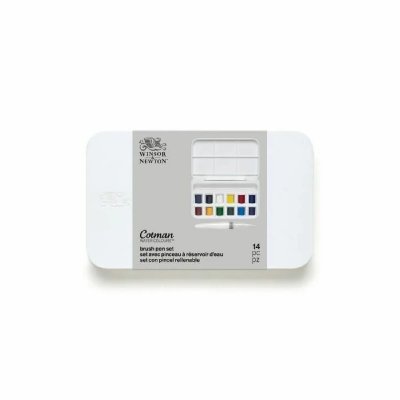 WINSOR & NEWTON  cotman set daquarelle avec pinceau &agrave; r&eacute;servoir deau