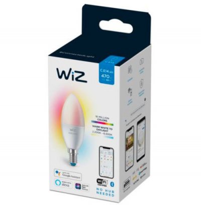 WIZ  - C37 Candle E14 Colour And Tunable White - Smart Home