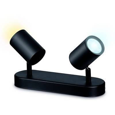 WIZ  Imageo spot LED double, 2&nbsp;700-6&nbsp;500 K, noir