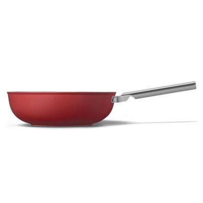 SMEG Wok  diam 30 cm tout feux rouge mat 