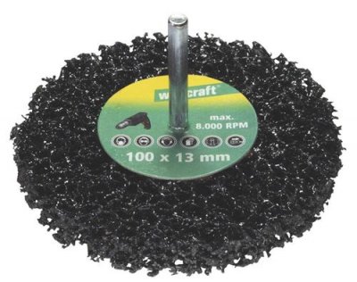 WOLFCRAFT  1674000 Disque De Nettoyage Universel Queue 6 Mm 100 X 13 Mm