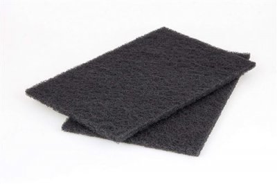 WOLFCRAFT  2 Tampons fibre abrasive - 150x230 mm - grain fin