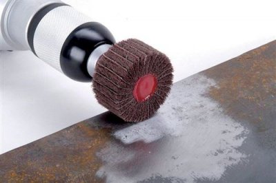 WOLFCRAFT  2032000 50 x 25mm Flap Wheel Burnishing Mop with 150-Grit