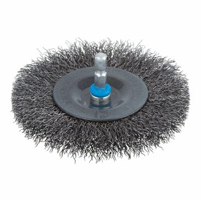 WOLFCRAFT  2102000 Circular Wavy Wire Brush 100x10 Mm Argent&eacute;