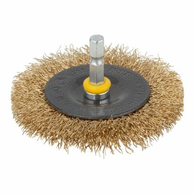 WOLFCRAFT  2110000 Circular Brass Steel Brush 75x10 Mm Dor&eacute;