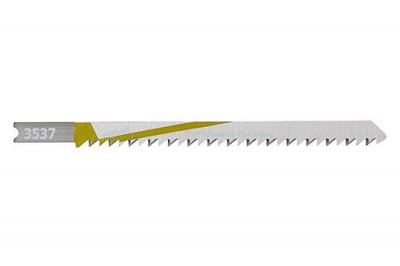 WOLFCRAFT  3537000 Lot de 2 Lames de scie sauteuse HCS queue en U/dent&eacute;e 90 mm