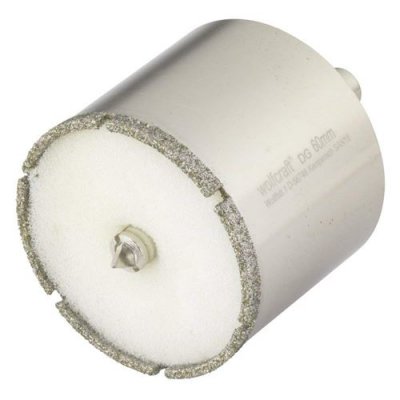 WOLFCRAFT  5940000 1 Tr&eacute;pan Diamant ""Ceramic""&oslash; 60 Mm, Queue &Oslash; 10 Mm avec Foret de Centrage