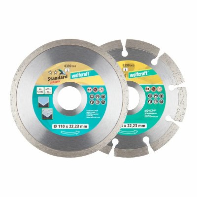 WOLFCRAFT  8390000 Diamond Cut Disc 110 Mm 2 Units Clair
