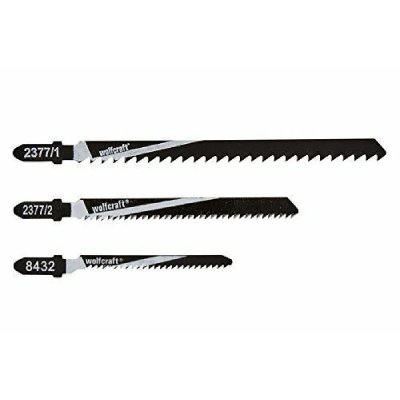 WOLFCRAFT  coffret lames scie sauteuse + 1couteau