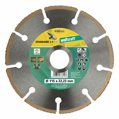 WOLFCRAFT  disque diamant ct standard - diametre: 115 mm
