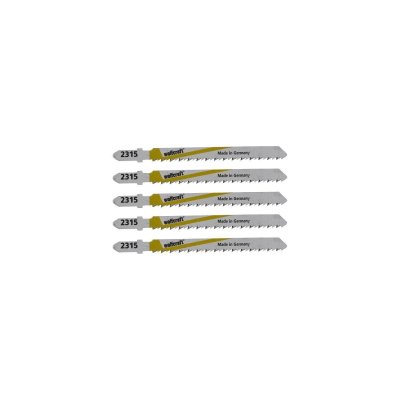 WOLFCRAFT  Lot de 5 Lames de scie sabre Bosch HSS - 7,5 cm