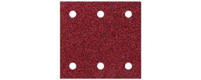 WOLFCRAFT  Patins abrasifs auto-agrippants perfor&eacute;s corindon,. grain 60/120/240