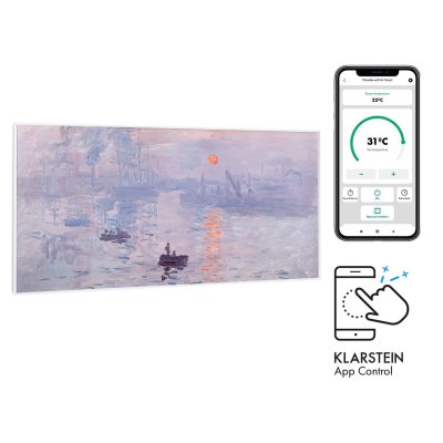 KLARSTEIN Wonderwall Air Art Smart Radiateur infrarouge connect&eacute; 120x60cm 700W a