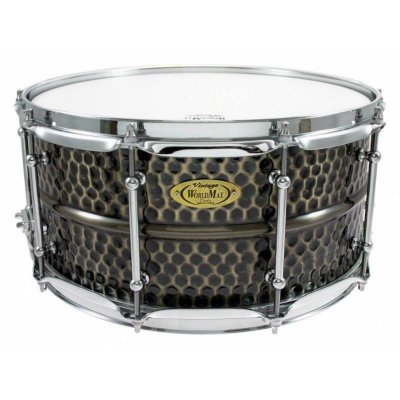 WORLDMAX  14x6.5 inch Hammered Brass Shell caisse claire en laiton