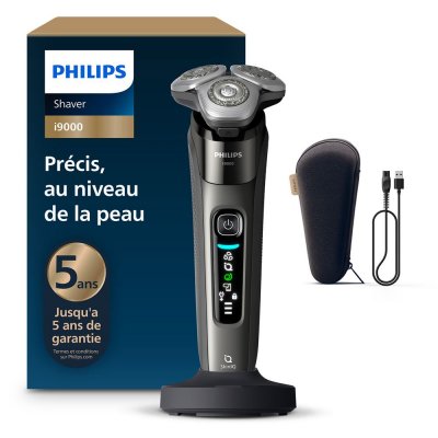 PHILIPS X9002/10 Rasoir electrique 100 % etanche Serie i9000 avec SkinIQ