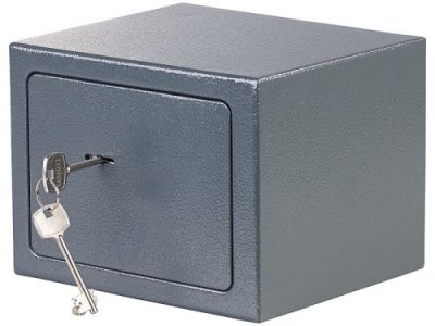 XCASE  : Coffre-fort compact 5&nbsp;L en acier avec 2&nbsp;cl&eacute;s &agrave; double panneton