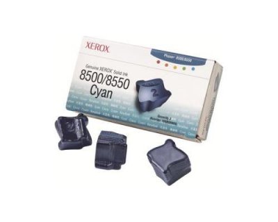 XEROX  Genuine  - 3 - cyan - encres solides 