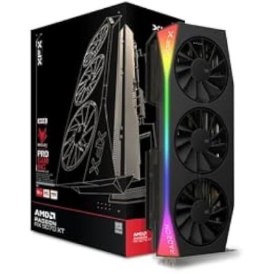 XFX  MERCURY AMD Radeon RX 9070 XT OC Triple ventilateur 16 Go GDDR6 FSR 4