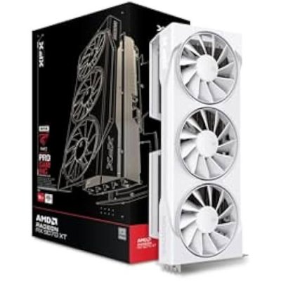 XFX  SWIFT AMD Radeon RX 9070 XT Triple ventilateur 16 Go GDDR6 FSR 4 Blanc