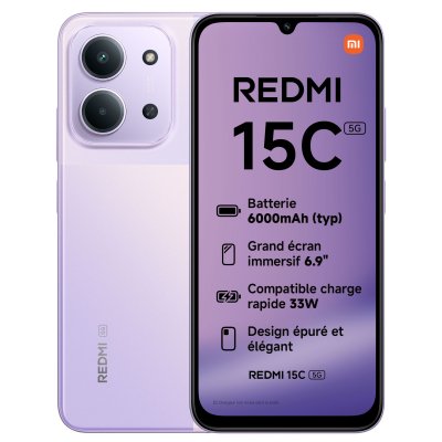 XIAOMI  Redmi 15C 5G Violet - 128 Go - 4 Go