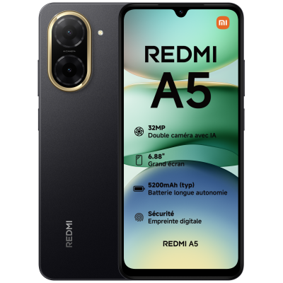 Xiaomi Redmi A5 (Noir) - 128 Go 