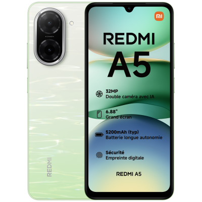 Xiaomi Redmi A5 (Vert) - 128 Go 