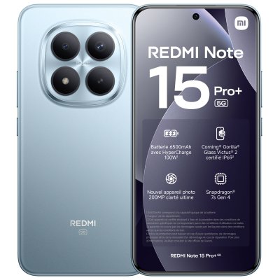 XIAOMI  Redmi Note 15 Pro+ 5G Dual-SIM 256 Go Bleu