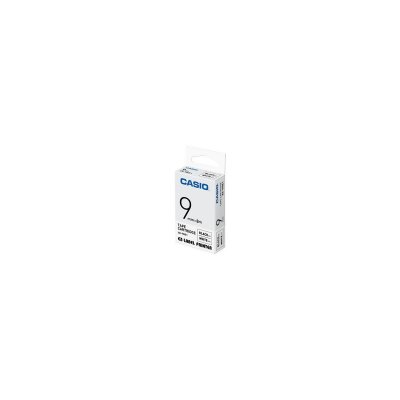CASIO XR-9WE1 - Rubans d'&eacute;tiquetage noir/blanc pour &eacute;tiqueteuses - 