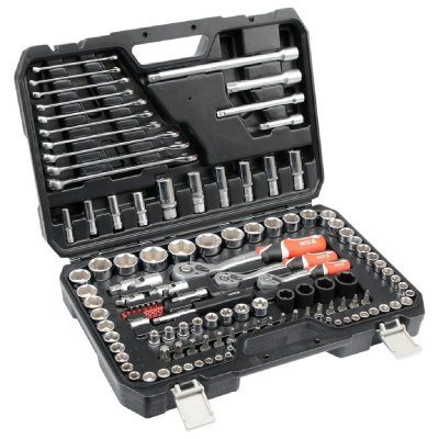 YATO  jeu de cl&eacute;s &agrave; cliquet 120 pi&egrave;ces yt-38801 408096