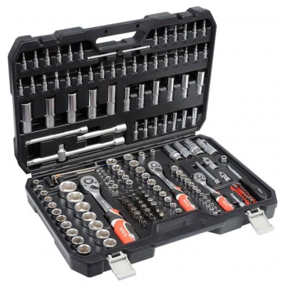 YATO  kit de cl&eacute;s &agrave; cliquet 173 pi&egrave;ces yt-38931 408104