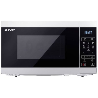 SHARP YC-MS02ES Micro-ondes noir, argent, blanc 800 w - 