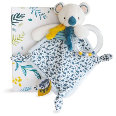 DOUDOU ET COMPAGNIE Yoca le Koala - Doudou Hochet Multicolore 