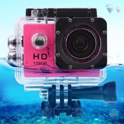 YONIS  Cam&eacute;ra Sport Full HD 1080P - Magenta