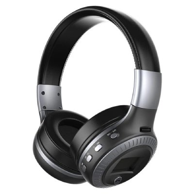 YONIS Casque Audio Bluetooth Pliable Avec Micro - Gris