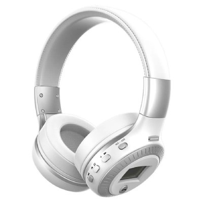 Yonis Casque Audio Bluetooth Pliable - Blanc
