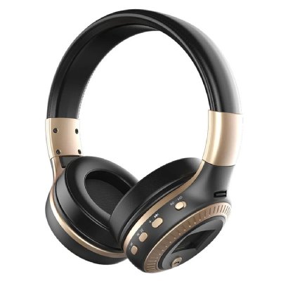 YONIS  Casque Audio Bluetooth Pliable - Or