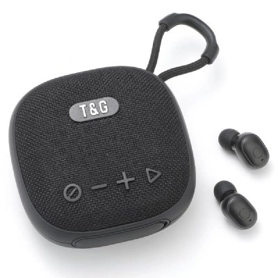 YONIS  Enceinte Bluetooth 2-en-1 TWS - Noir