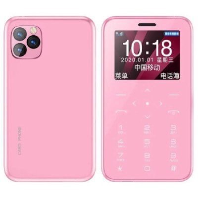 YONIS  mini t&eacute;l&eacute;phone portable - Rose