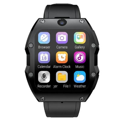 YONIS  Montre 4G &Eacute;tanche - Noir