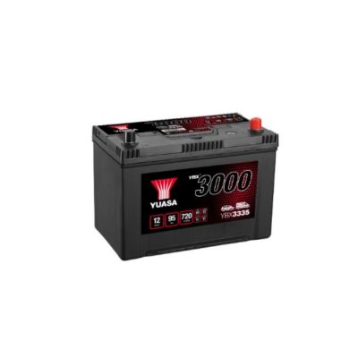 YUASA  YBX3335 Batterie de voiture haute performance scell&eacute;e sans entretien 12 V 95 Ah 720 CCA
