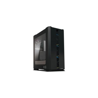ZALMAN  X3 Noir Moyen Tour - Noir - RGB - Verre tremp&eacute;