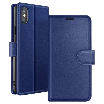 ZANAE Zana&eacute; &Eacute;tui iPhone X / XS Premium Bleu nuit